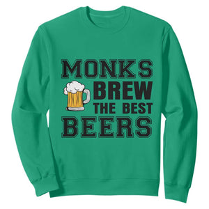Monks Brew The Best Beers Sweatshirt Funny Craft Beer Brewer