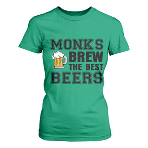 Monks Brew The Best Beers T Shirt For Women Funny Craft Beer Brewer