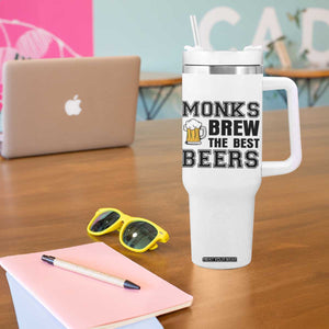 Monks Brew The Best Beers Tumbler With Handle Funny Craft Beer Brewer