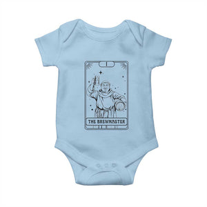 The Brewmaster Tarot Card Baby Onesie Vintage Craft Beer Monk Brewery Art