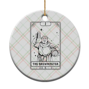 The Brewmaster Tarot Card Ceramic Ornament Vintage Craft Beer Monk Brewery Art