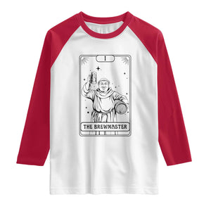 The Brewmaster Tarot Card Raglan Shirt Vintage Craft Beer Monk Brewery Art
