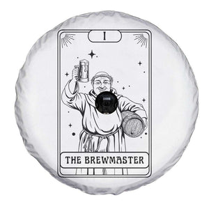 The Brewmaster Tarot Card Spare Tire Cover Vintage Craft Beer Monk Brewery Art