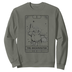 The Brewmaster Tarot Card Sweatshirt Vintage Craft Beer Monk Brewery Art