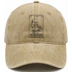 The Brewmaster Tarot Card Washed Cotton Baseball Cap Vintage Craft Beer Monk Brewery Art