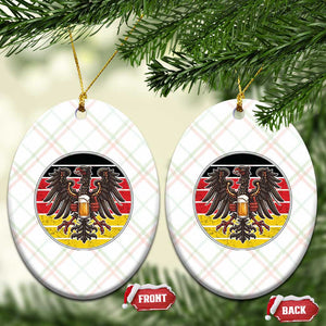 German Eagle Beer Lover Ceramic Ornament Vintage Bavarian Oktoberfest Beer