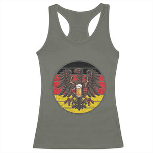 German Eagle Beer Lover Racerback Tank Top Vintage Bavarian Oktoberfest Beer