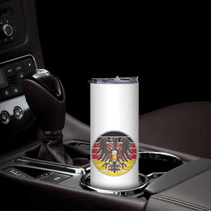 German Eagle Beer Lover Skinny Tumbler Vintage Bavarian Oktoberfest Beer