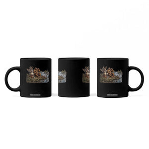 Funny Wolpertinger Bigfoot Fishing Coffee Mug Beer Drinking Cryptid Fisherman Gift