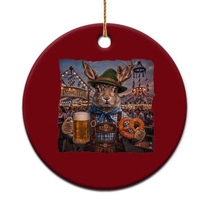 Prost Yall Wolpertinger Oktoberfest Bavarian Folklore Ceramic Ornament