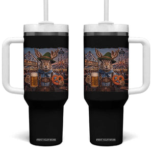 Prost Yall Wolpertinger Oktoberfest Bavarian Folklore Tumbler With Handle