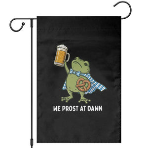 Funny Frog Oktoberfest Bavarian Beer Lover Garden Flag We Prost At Dawn