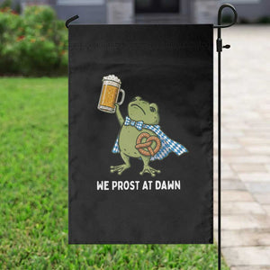 Funny Frog Oktoberfest Bavarian Beer Lover Garden Flag We Prost At Dawn