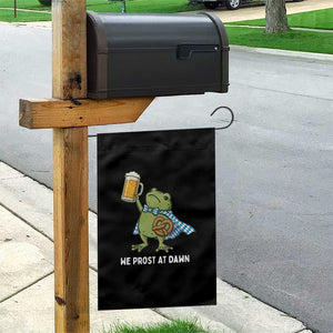 Funny Frog Oktoberfest Bavarian Beer Lover Garden Flag We Prost At Dawn