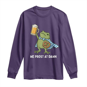Funny Frog Oktoberfest Bavarian Beer Lover Long Sleeve Shirt We Prost At Dawn
