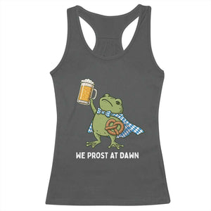 Funny Frog Oktoberfest Bavarian Beer Lover Racerback Tank Top We Prost At Dawn