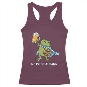 Funny Frog Oktoberfest Bavarian Beer Lover Racerback Tank Top We Prost At Dawn