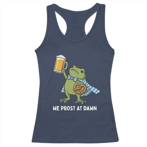 Funny Frog Oktoberfest Bavarian Beer Lover Racerback Tank Top We Prost At Dawn
