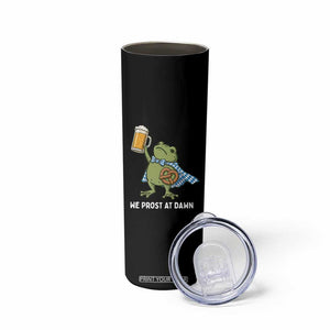 Funny Frog Oktoberfest Bavarian Beer Lover Skinny Tumbler We Prost At Dawn