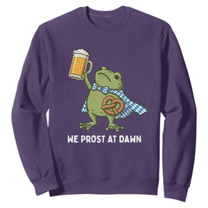 Funny Frog Oktoberfest Bavarian Beer Lover Sweatshirt We Prost At Dawn