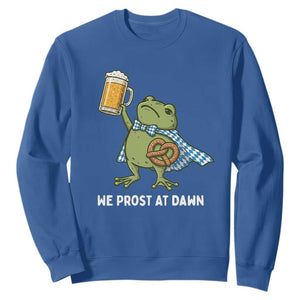 Funny Frog Oktoberfest Bavarian Beer Lover Sweatshirt We Prost At Dawn