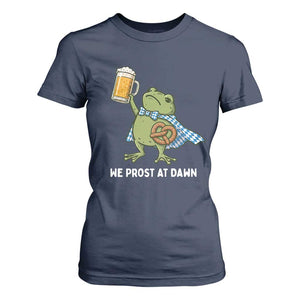 Funny Frog Oktoberfest Bavarian Beer Lover T Shirt For Women We Prost At Dawn
