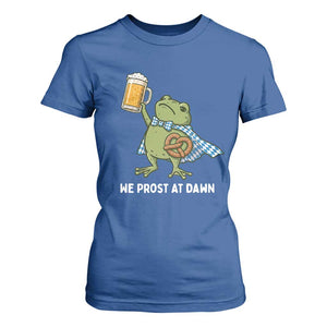 Funny Frog Oktoberfest Bavarian Beer Lover T Shirt For Women We Prost At Dawn