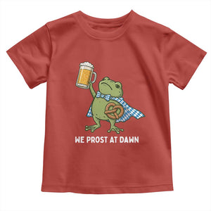 Funny Frog Oktoberfest Bavarian Beer Lover Toddler T Shirt We Prost At Dawn