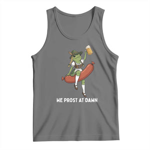 Funny Oktoberfest Frog Tank Top We Prost At Dawn Dirndl Sausage Beer Lover