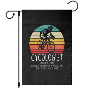 Cycologist Definition Garden Flag Vintage Bicycle Rider Cycling Gift