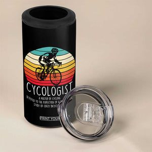 Cycologist Definition 4 in 1 Can Cooler Tumbler Vintage Bicycle Rider Cycling Gift