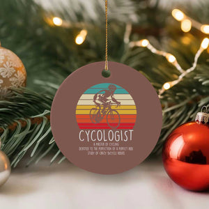 Cycologist Definition Ceramic Ornament Vintage Bicycle Rider Cycling Gift