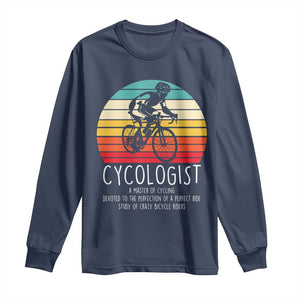 Cycologist Definition Long Sleeve Shirt Vintage Bicycle Rider Cycling Gift