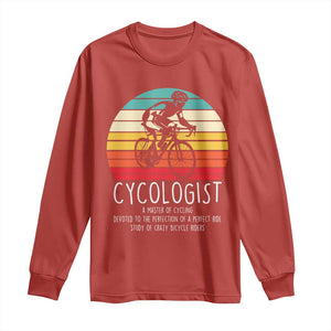 Cycologist Definition Long Sleeve Shirt Vintage Bicycle Rider Cycling Gift