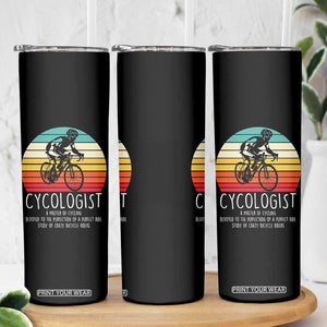 Cycologist Definition Skinny Tumbler Vintage Bicycle Rider Cycling Gift