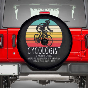 Cycologist Definition Spare Tire Cover Vintage Bicycle Rider Cycling Gift