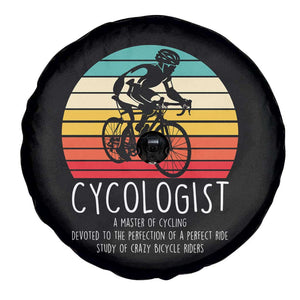 Cycologist Definition Spare Tire Cover Vintage Bicycle Rider Cycling Gift