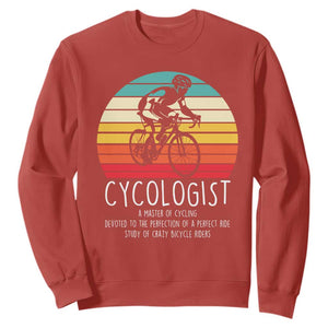 Cycologist Definition Sweatshirt Vintage Bicycle Rider Cycling Gift