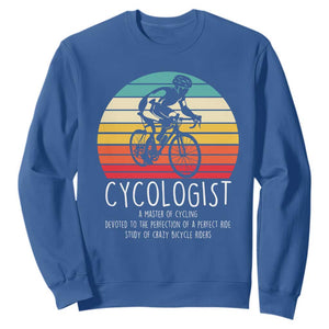 Cycologist Definition Sweatshirt Vintage Bicycle Rider Cycling Gift