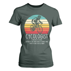 Cycologist Definition T Shirt For Women Vintage Bicycle Rider Cycling Gift