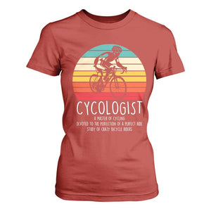 Cycologist Definition T Shirt For Women Vintage Bicycle Rider Cycling Gift