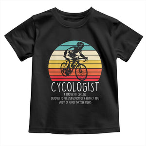 Cycologist Definition Toddler T Shirt Vintage Bicycle Rider Cycling Gift