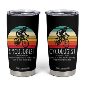 Cycologist Definition Tumbler Cup Vintage Bicycle Rider Cycling Gift