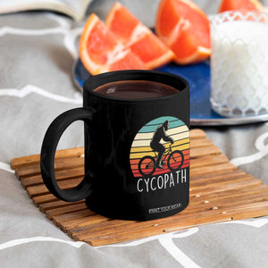 Cycopath Bigfoot Riding Bike Coffee Mug Funny Bigfoot Cyclist Bicycle Gift