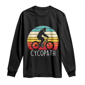 Cycopath Bigfoot Riding Bike Long Sleeve Shirt Funny Bigfoot Cyclist Bicycle Gift