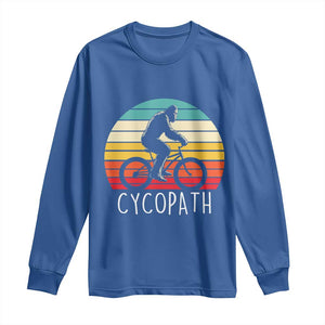 Cycopath Bigfoot Riding Bike Long Sleeve Shirt Funny Bigfoot Cyclist Bicycle Gift
