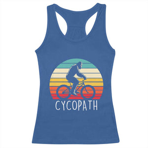Cycopath Bigfoot Riding Bike Racerback Tank Top Funny Bigfoot Cyclist Bicycle Gift