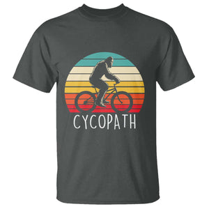 Cycopath Bigfoot Riding Bike T Shirt Funny Bigfoot Cyclist Bicycle Gift