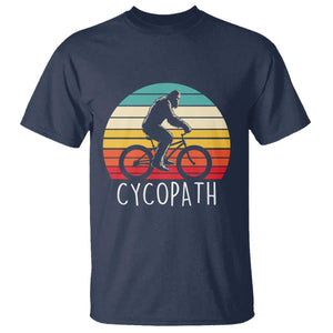 Cycopath Bigfoot Riding Bike T Shirt Funny Bigfoot Cyclist Bicycle Gift