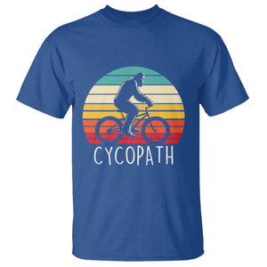 Cycopath Bigfoot Riding Bike T Shirt Funny Bigfoot Cyclist Bicycle Gift